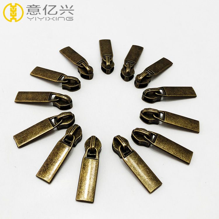 No. 5 Antique Bronze Zipper Head Reversible Zipper SliderNylon zipper