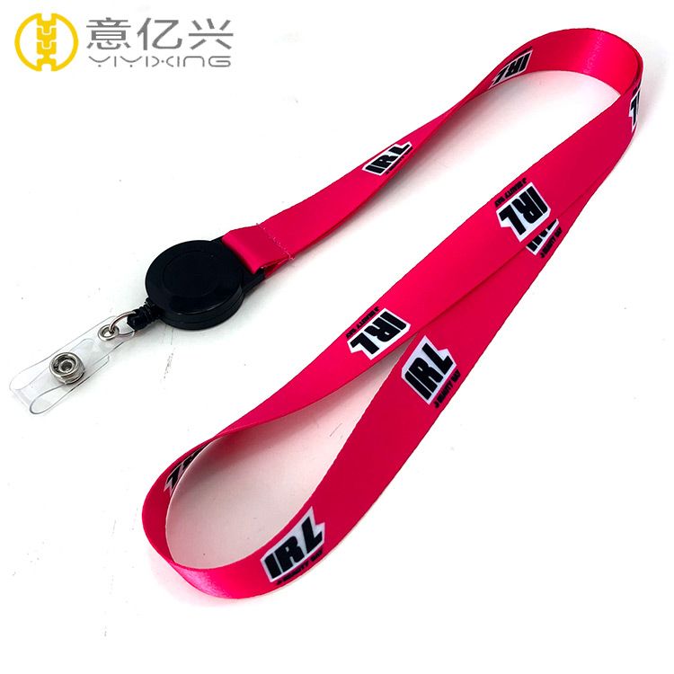 Hot sale custom polyester retractable badge lanyard