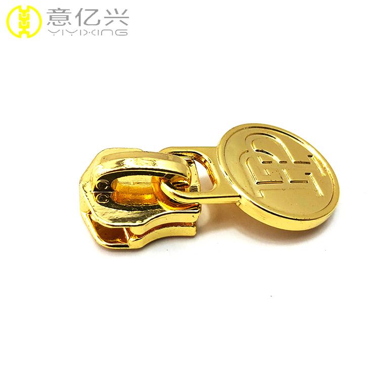 Golden metal zipper puller with custom made zipper pulls for bagsNylon zipper wholesale_lanyard