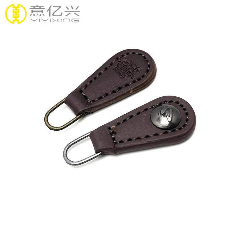 Wholesale Artificial Leather Zipper Puller for Bags Parts & Accessory