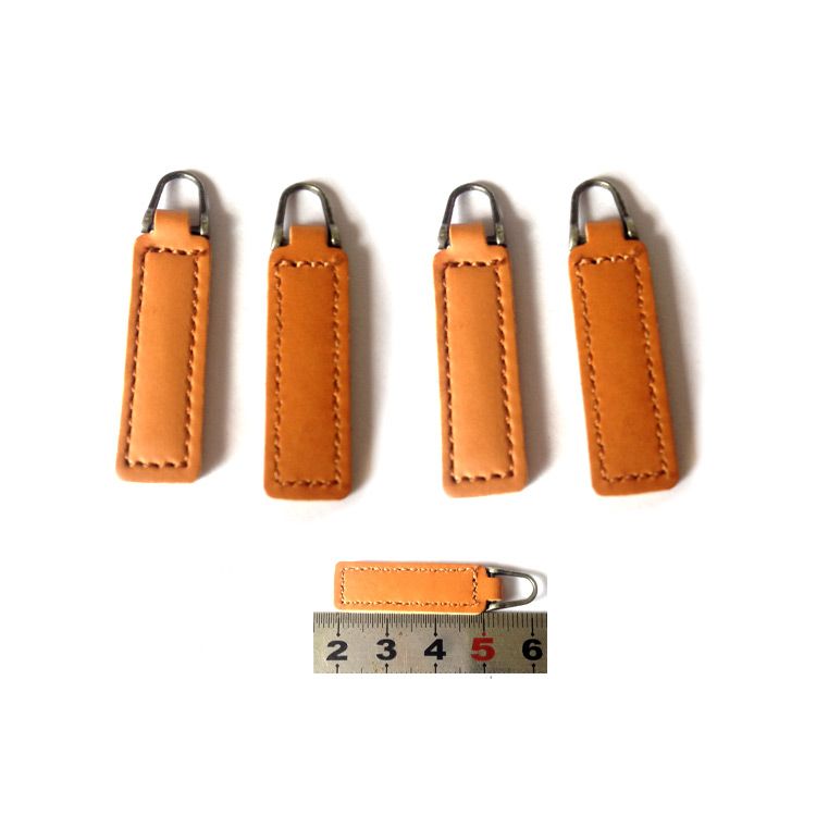 OEM factory wholesale pu leather zipper puller designNylon zipper