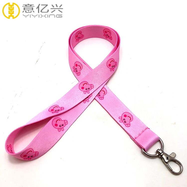 Custom made sublimation printing cute lanyards with cute pattern